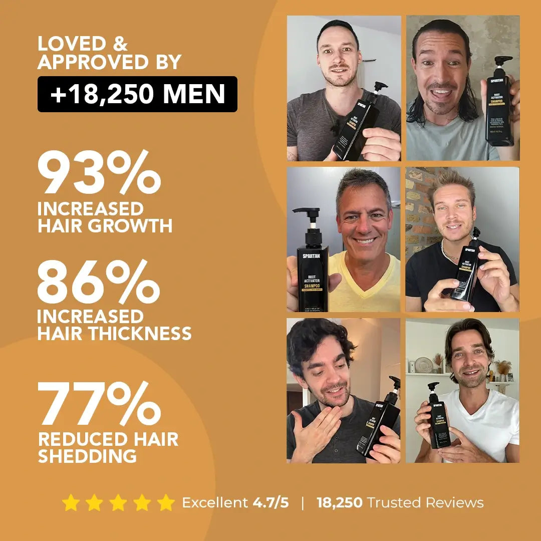 Spartan Root Activator Shampoo — 3 Extra Bottles (30% OFF)