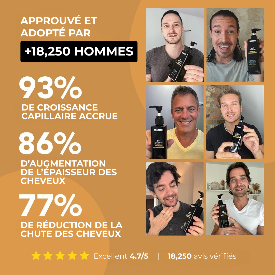 Shampoing activateur de racines Spartan