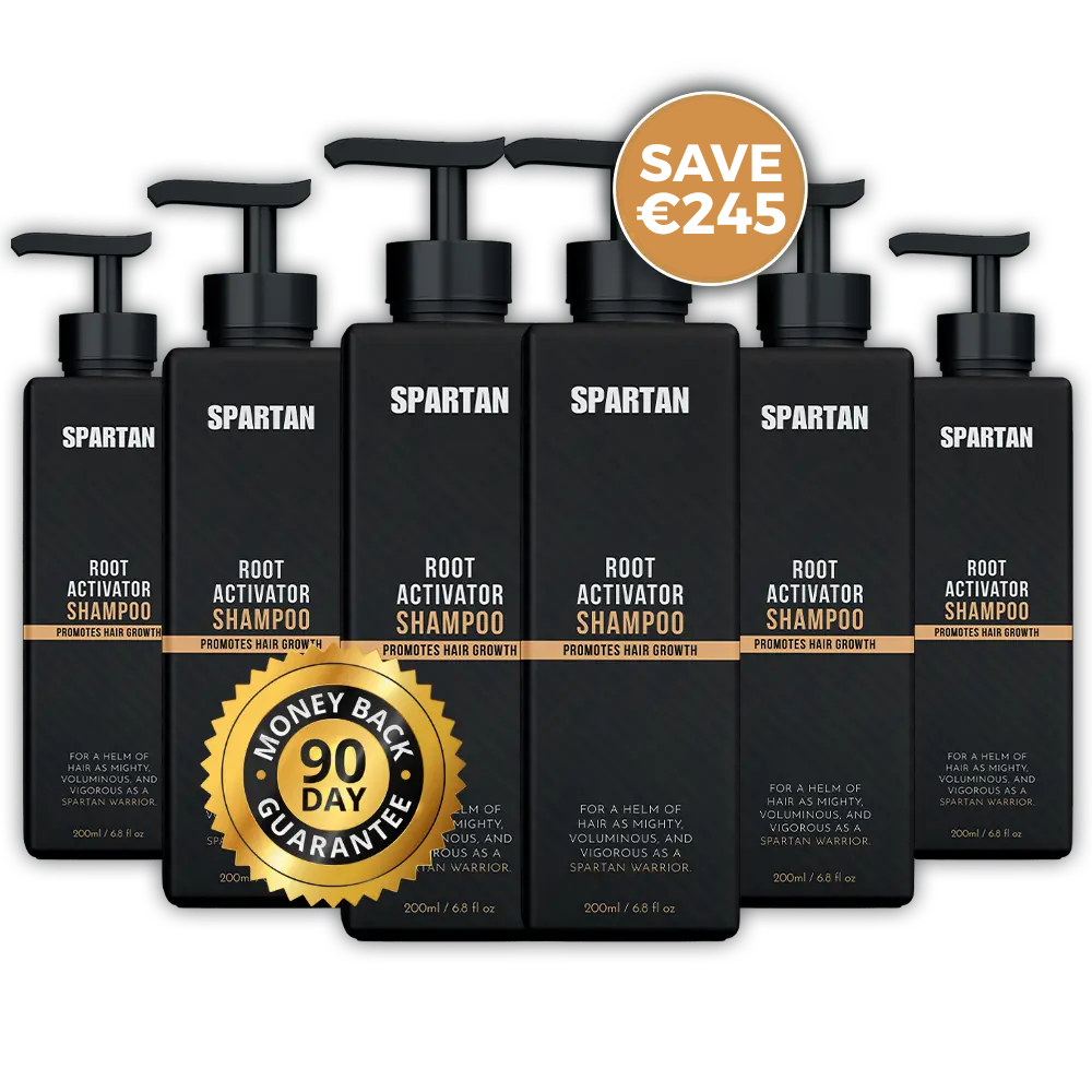 Spartan Root Activator Shampoo — 6 Extra Bottles (50% OFF)